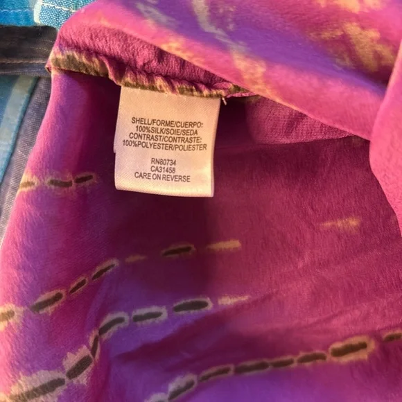 BCBGMaxAzria Purple and Black Women's Top - Picture 4 of 4